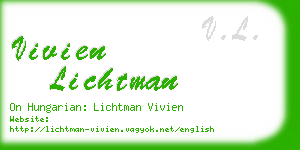 vivien lichtman business card